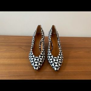 Isabel Marant printed canvas pump Ecru/Black